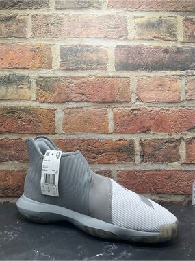 adidas Harden B/E Gray EF5293 Laceless Basketball Shoes Sneakers Sz 10.5